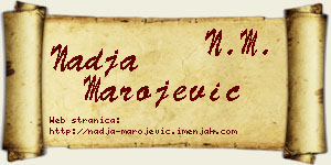 Nadja Marojević vizit kartica